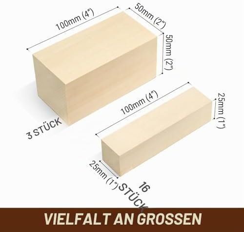 Articles en bois: Schnitzholz Lindenholz – Neuf avec emballage d'origine à Hundwil par tec_mm27 3