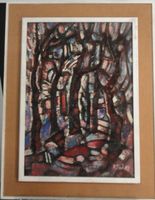 Thölke Abstraktes Ölbild auf Leinwand 83x64cm