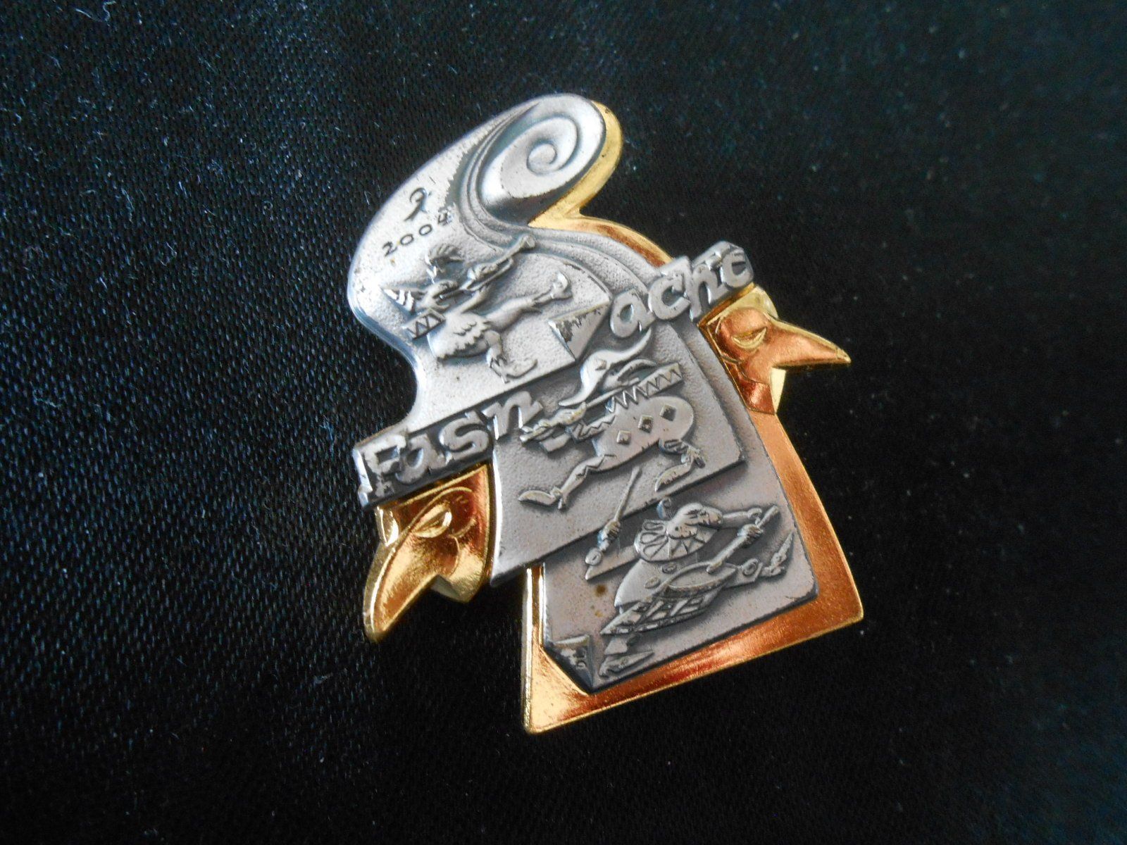Medaglie: Basler Fasnacht "Blaggedde" 2004 - Gold – Usato da Hallwil venduto da pkaiser44