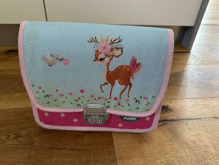 Funki Kindergartentasche mit Reh-Motiv für kleine Mädchen