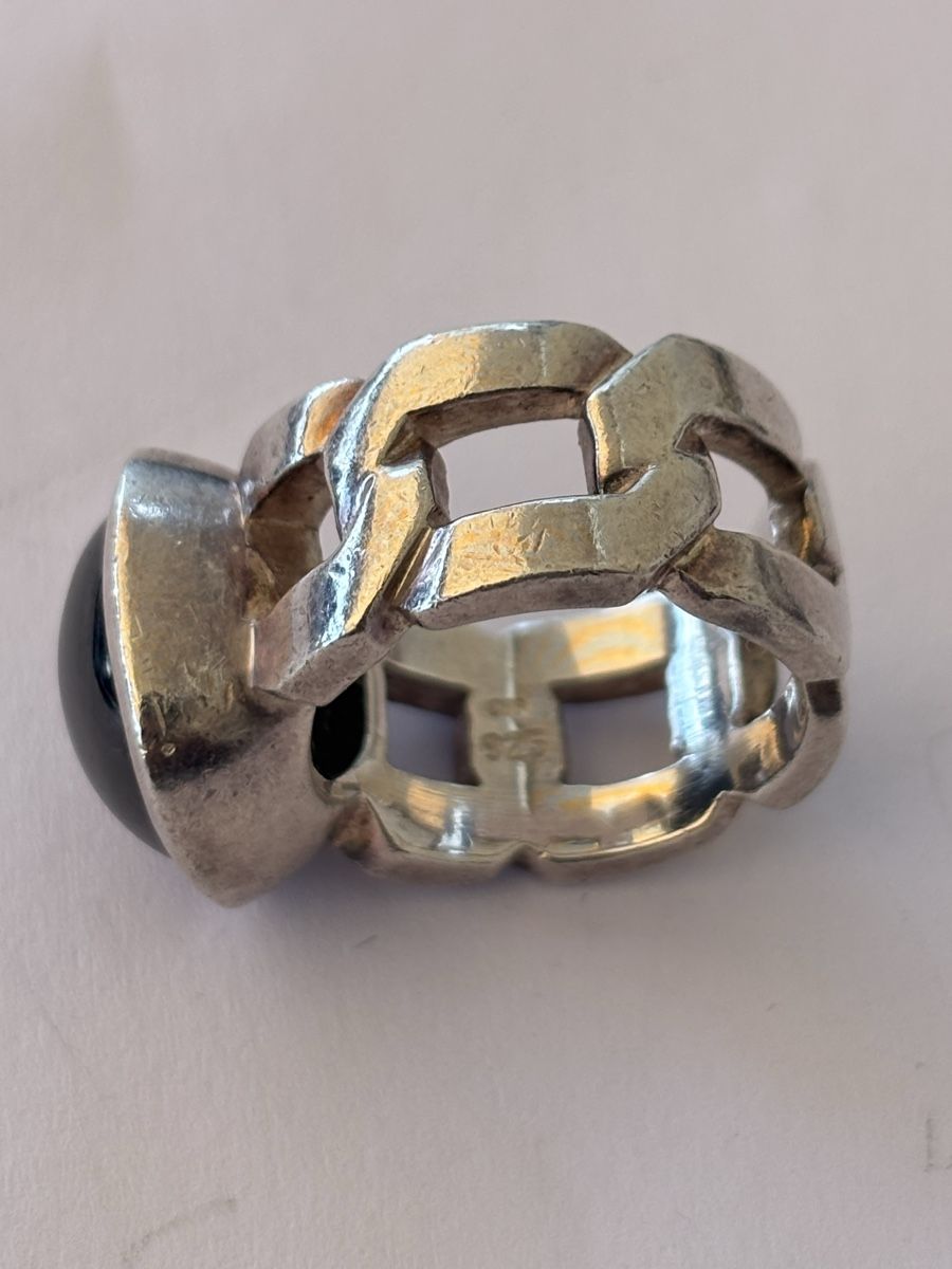 Bagues: Ring Silber 925 /Onix  – D'occasion à Langnau am Albis par flusspflege 4
