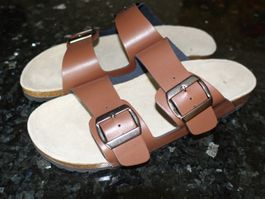 Sandalen Leder Braun Grösse 41 neu und ungetragen