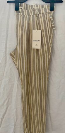 Superbe pantalon à pinces MAC JEANS 55%lin t.33 (t.40-41)