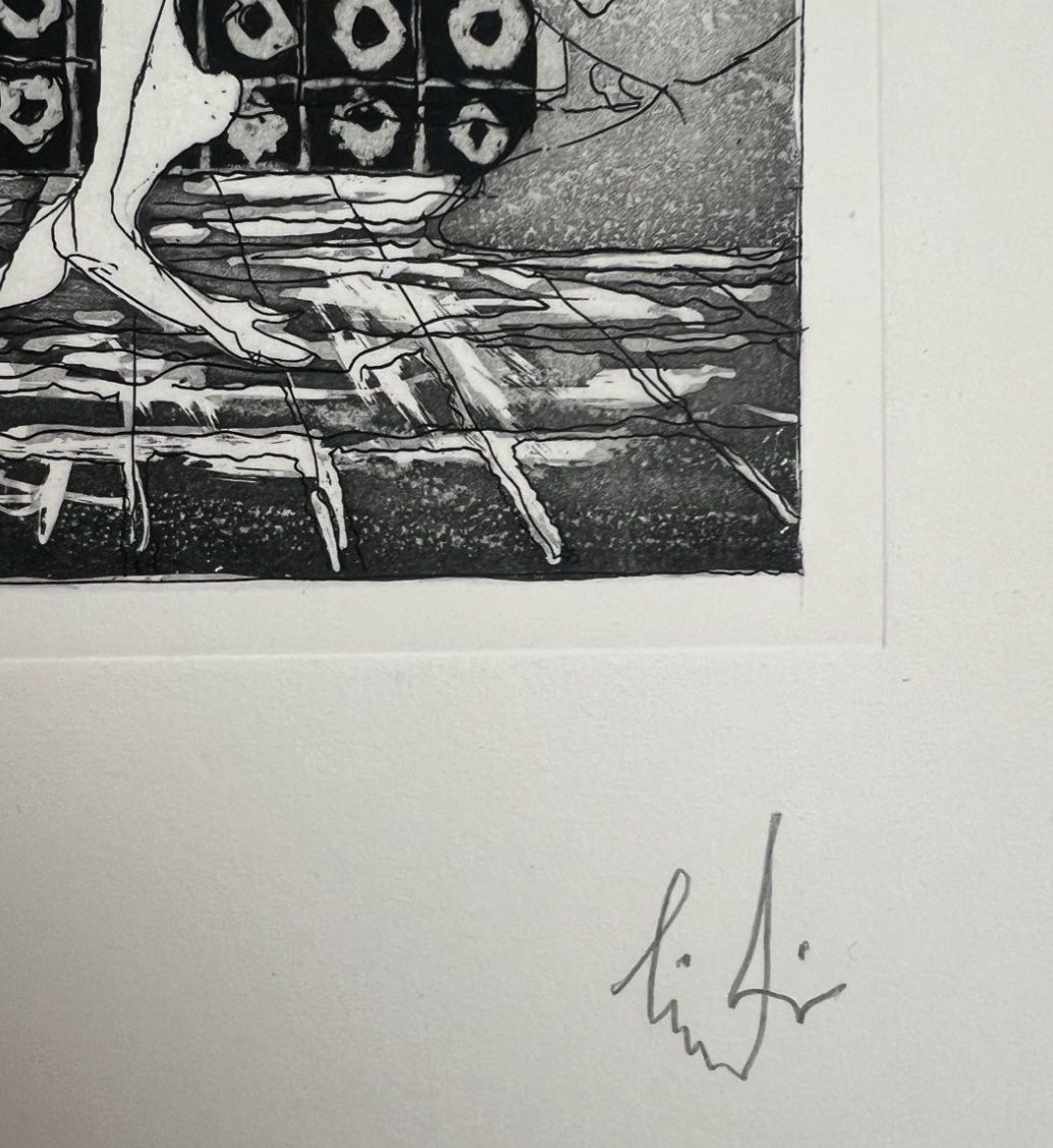 Grafica & Litografie: Lindi [Lindegger Albert, handsigniert – Usato da Rain venduto da Pic-Ass 2