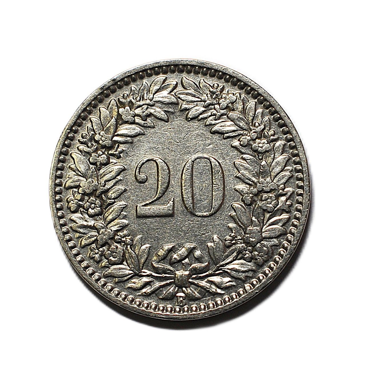 Tutti le monete: 20 Rappen von 1920 – Usato da Grabs venduto da Fadenquarz 1