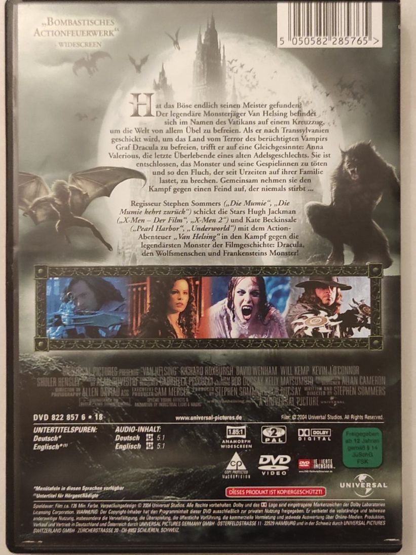 Tutti i DVDs: Van Helsing DVD - mit Hugh Jackman und Kate Beckinsale – Usato da Winterthur venduto da Blacknero 1