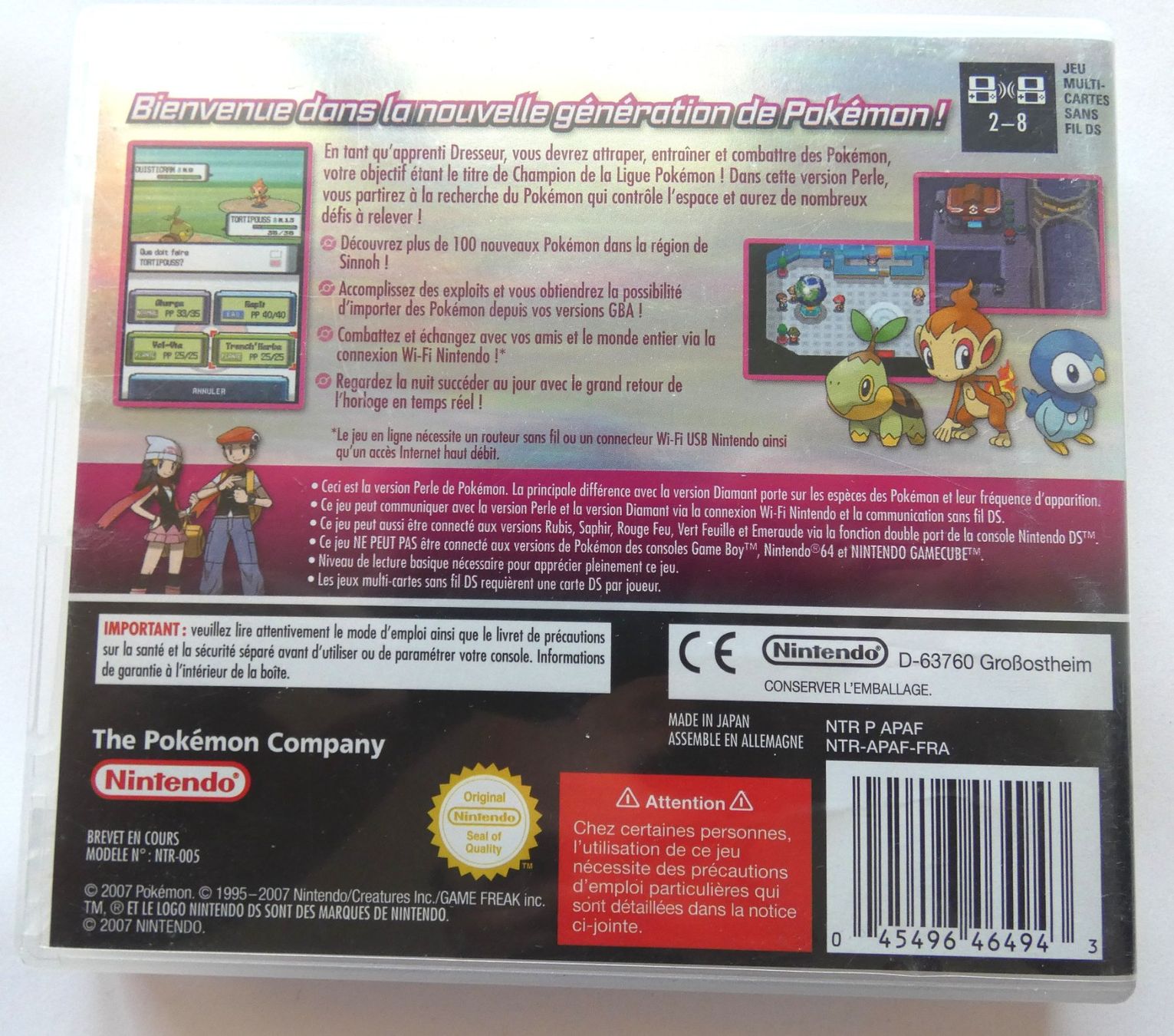 Pokémon Spiele: Nintendo DS - POKEMON Version Perle – Gebraucht aus La Sarraz von classicworldcoins 1