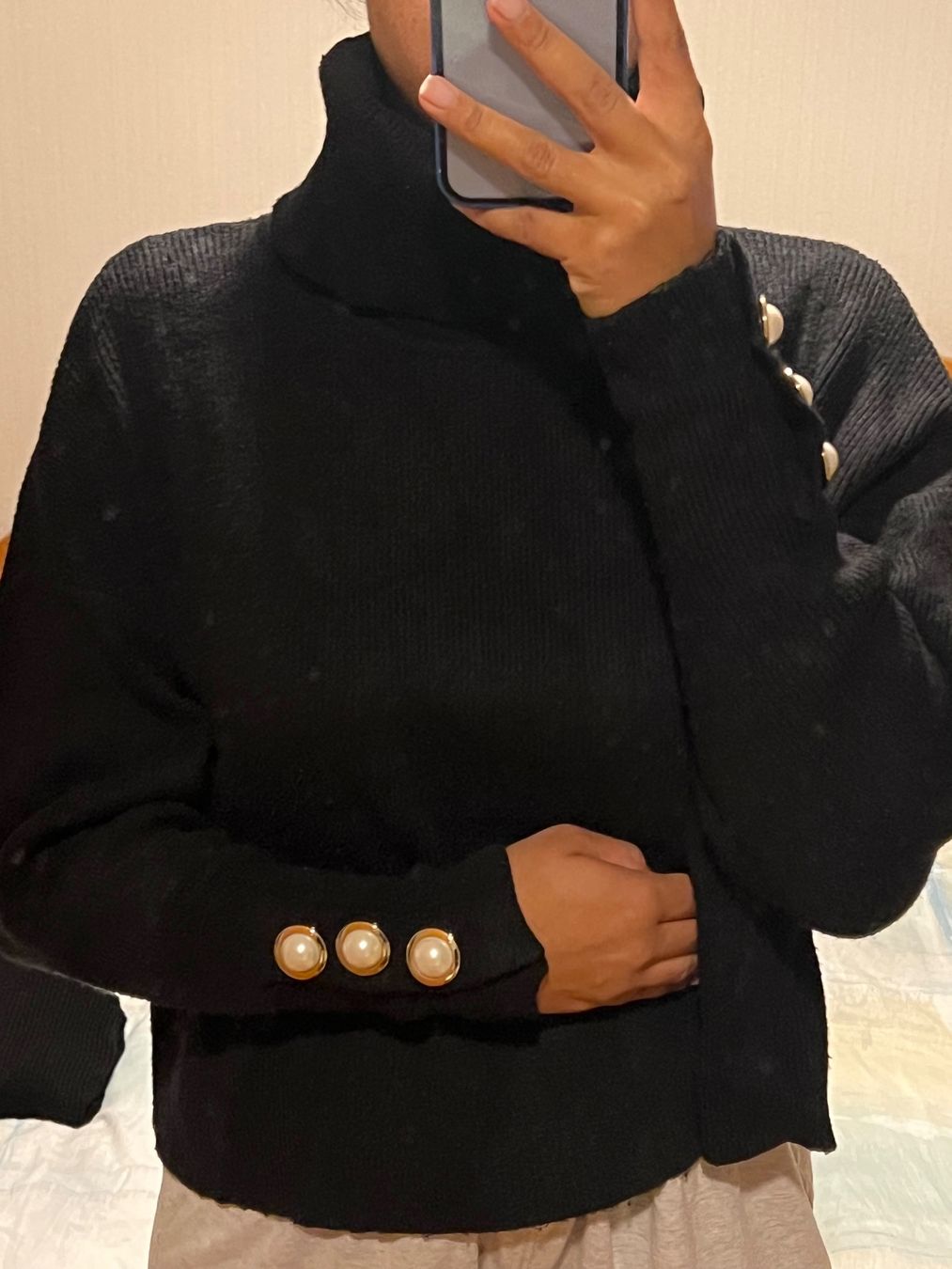 Zara Maglioni & Felpe: Schwarzer Rollkragenpullover S – Usato da Zürich venduto da celineaceline