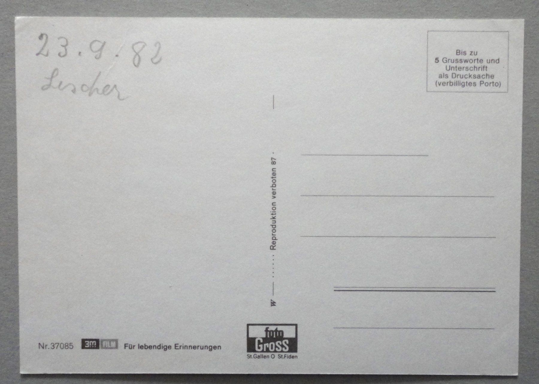 Cartoline postali: Appenzeller - Bergbahnen – Difettoso da Fétigny venduto da Billy2miny 1