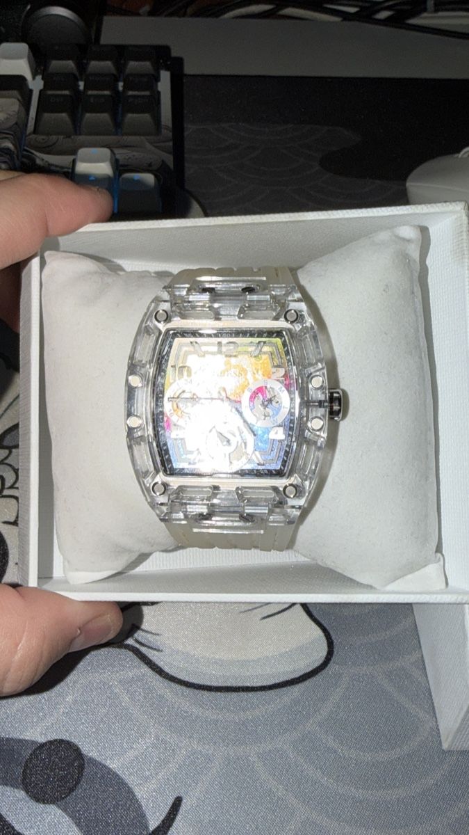 Guess Orologi: Guess PHOENIX - Chronograph - clear/ rainbow matte – Usato da Oberglatt ZH venduto da try_sct9 2