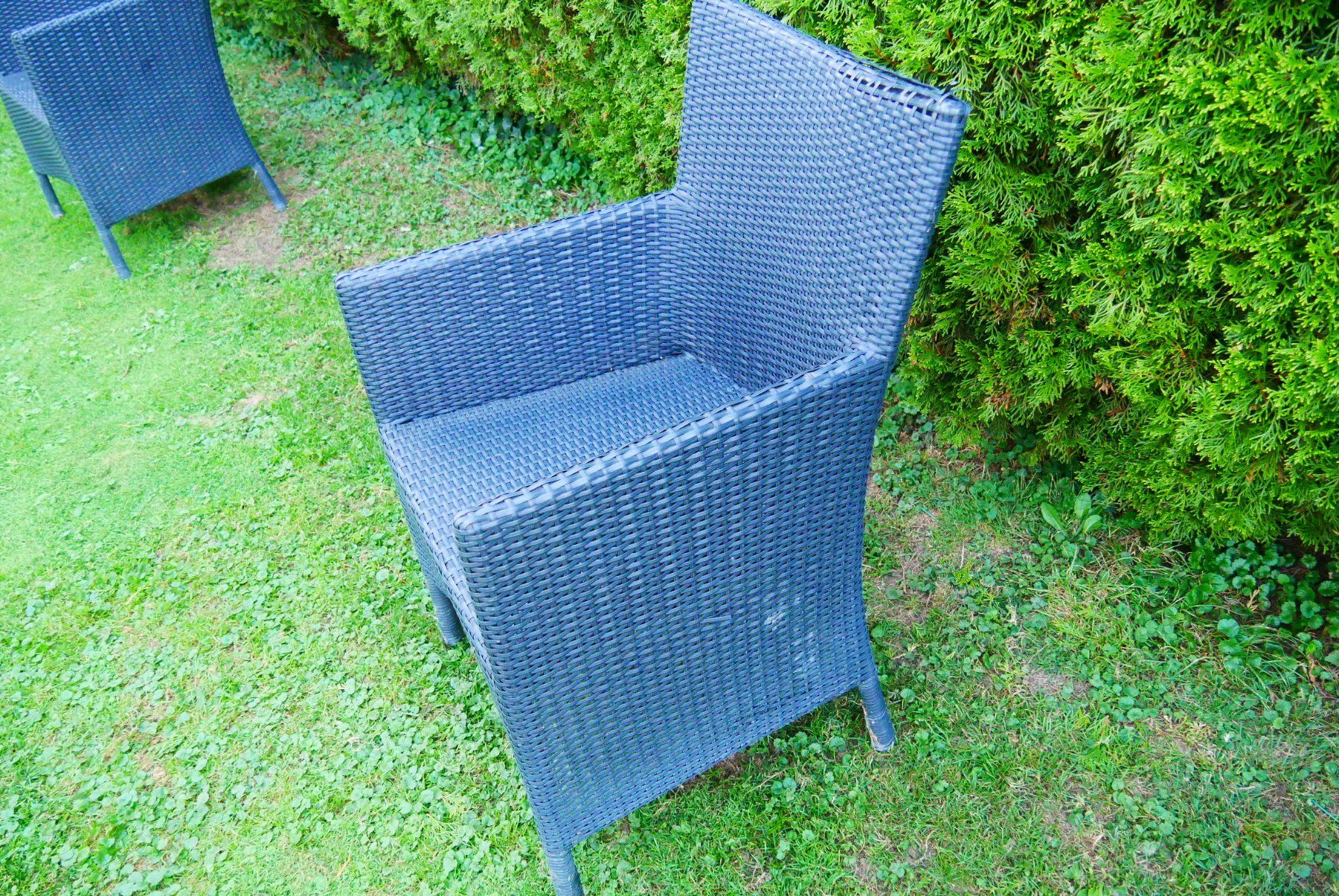 Stühle: Garten Stuhl, schwarz, Geflecht – Gebraucht aus Küssnacht am Rigi von Rigi008 1