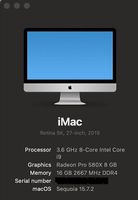 iMac 27' Retina 5K 2019