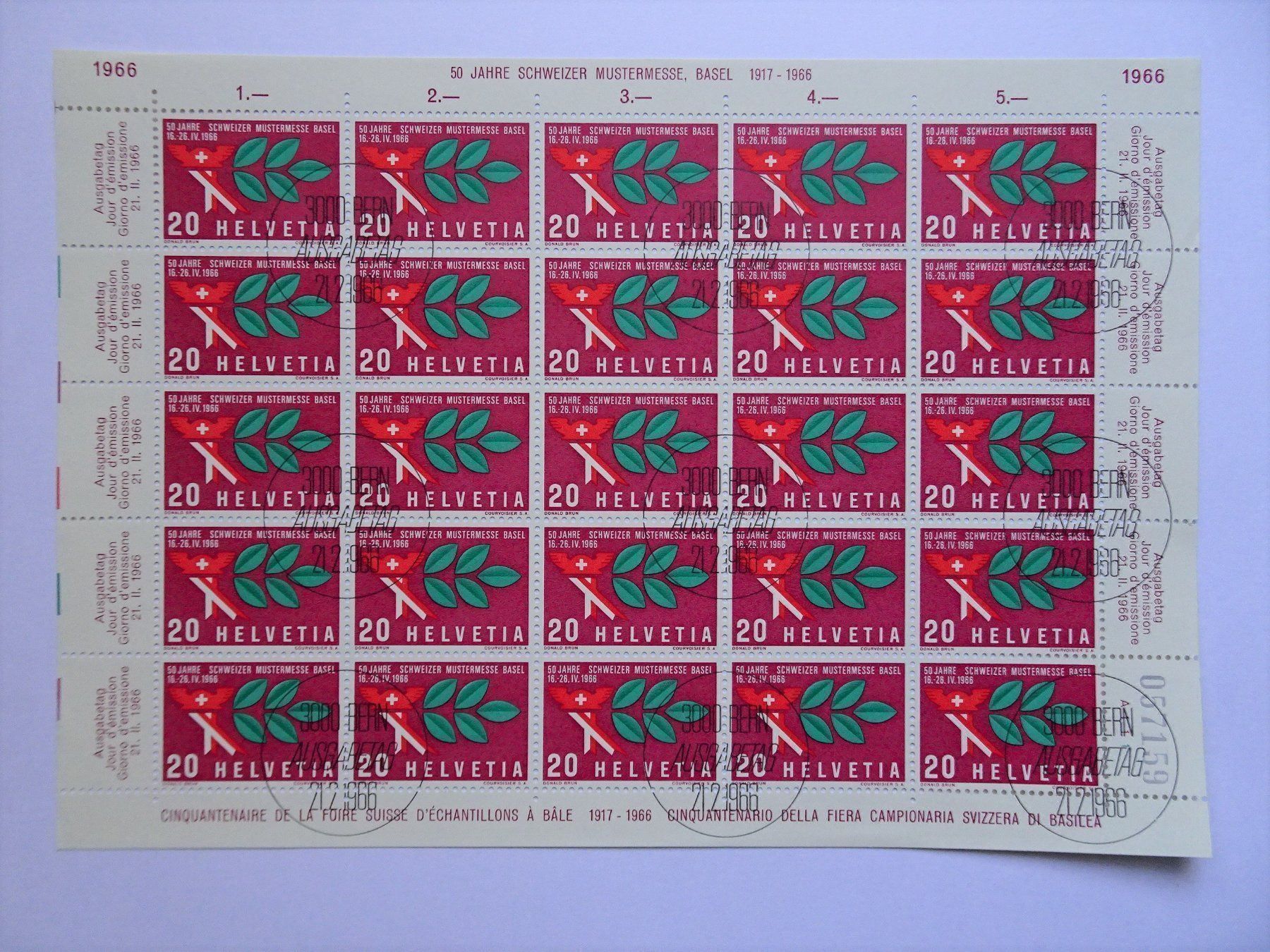 Tous les timbres: 1966 – Neuf (Voir description) à Aadorf par Chnorli-Furz