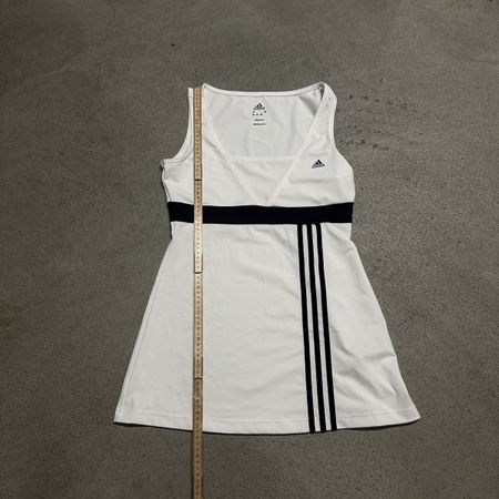 Adidas Tenniskleid weiss schwarz Grösse L