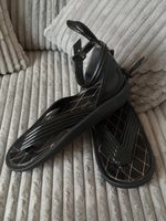 Sandales à plateforme Louis Vuitton en cuir noir - Taille 39