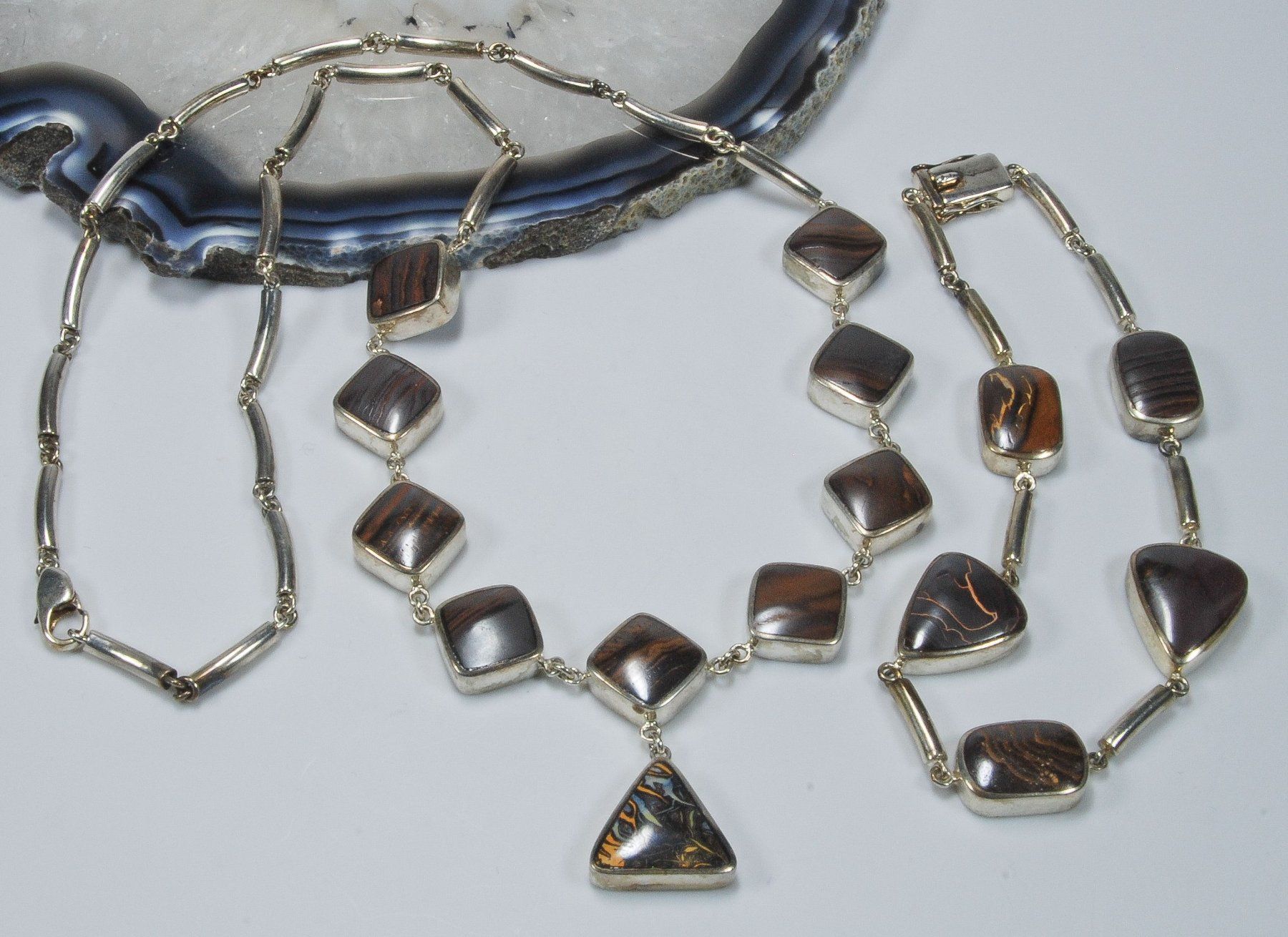 Colliers: Boulder Opal Set 925 Silber – Neuf avec emballage d'origine à Oberglatt ZH par Goldfee1 6