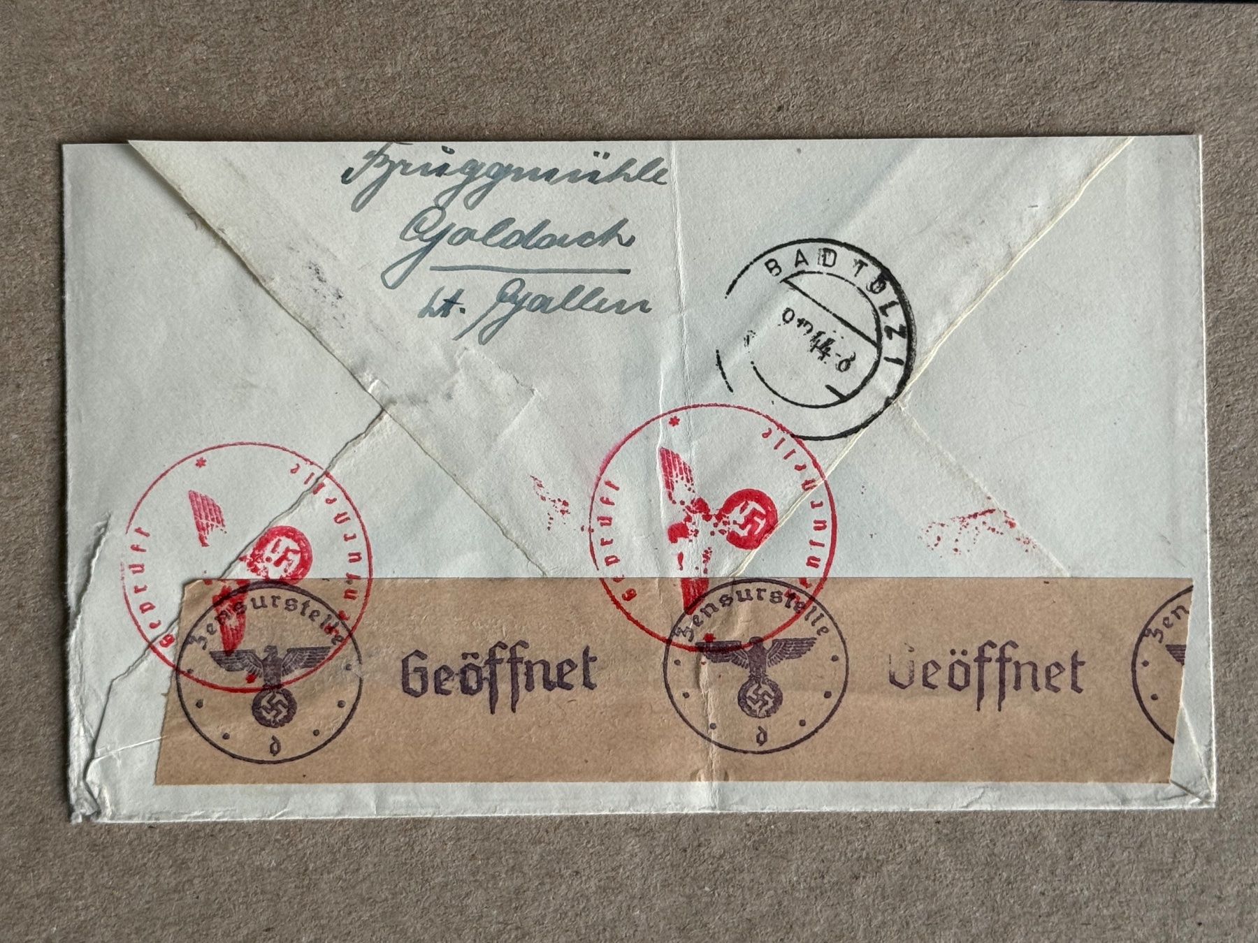 Tutti i francobolli: 216v, Goldach, Brief – Usato da Aarau venduto da hilde47 2