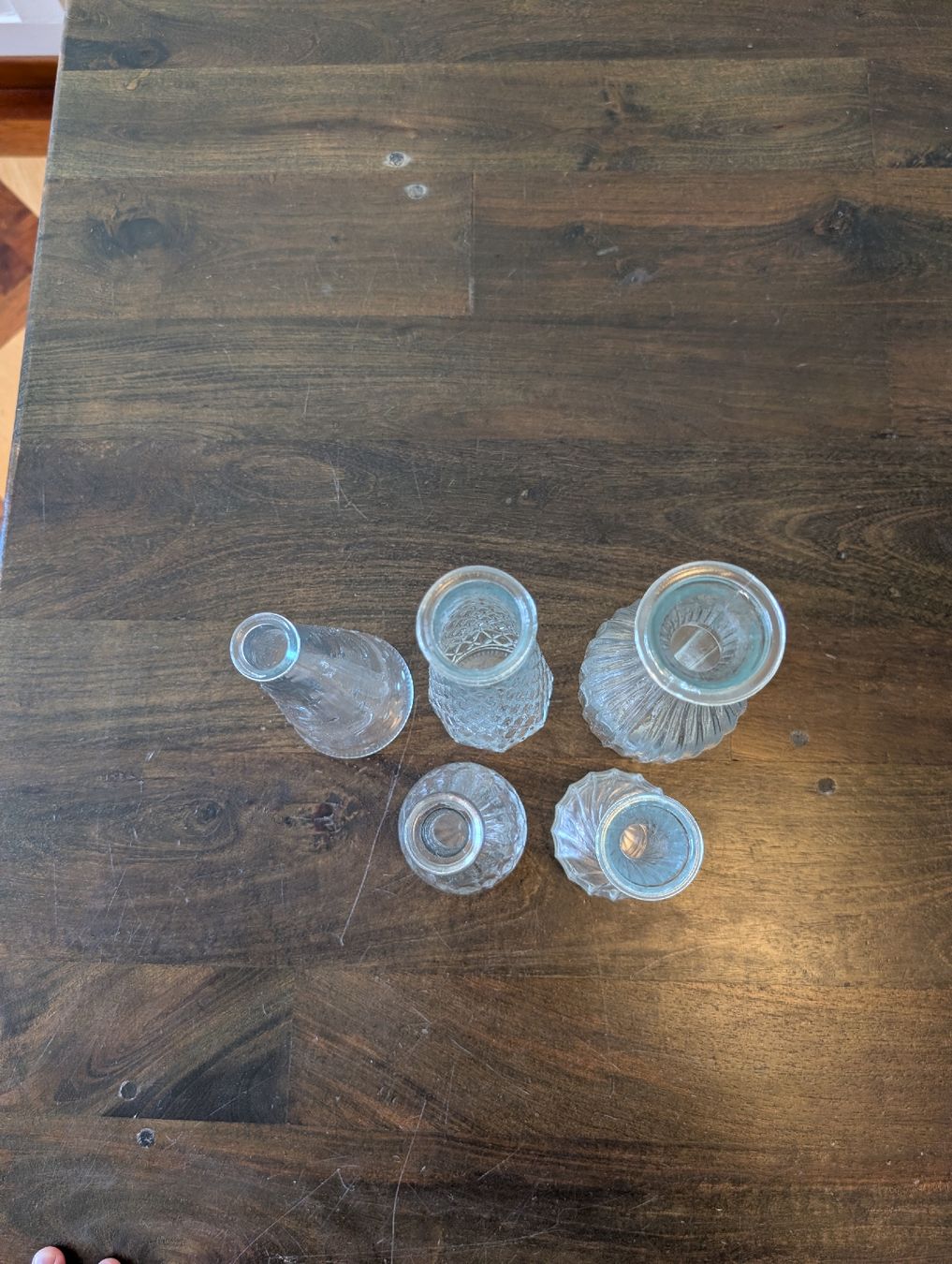 Vasen & Gefässe: Deko Vasen Glas Vintage Style, 5er Set – Neu (gemäss Beschreibung) aus Sursee von Sen.Lu 2