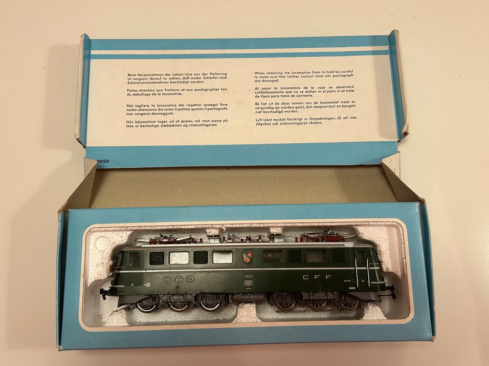 Märklin 3050 E-Lok Ae 6/6 SBB CFF FFS ohne OVP Analog H0 AC (Gebraucht