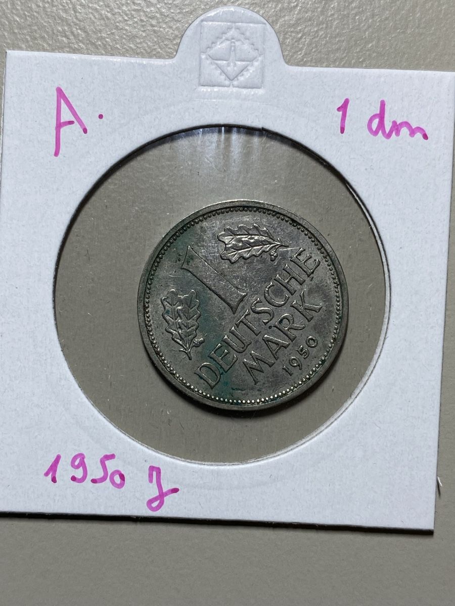 Alle Münzen: Allemagne - 1 DM - 1950 J  – Gebraucht aus Payerne von Mike1682