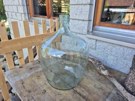 Grosse Glasballon Flasche 28 ? Liter, Vintage Design Deko
