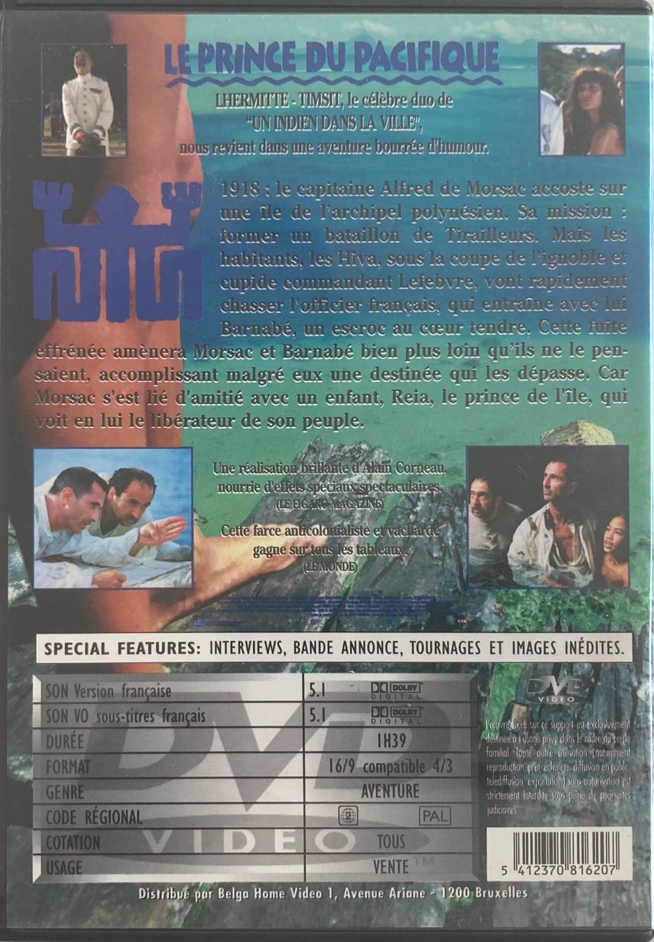 Alle DVDs: LE PRINCE DU PACIFIQUE – Gebraucht aus Poliez-Pittet von Newtown-Records 1