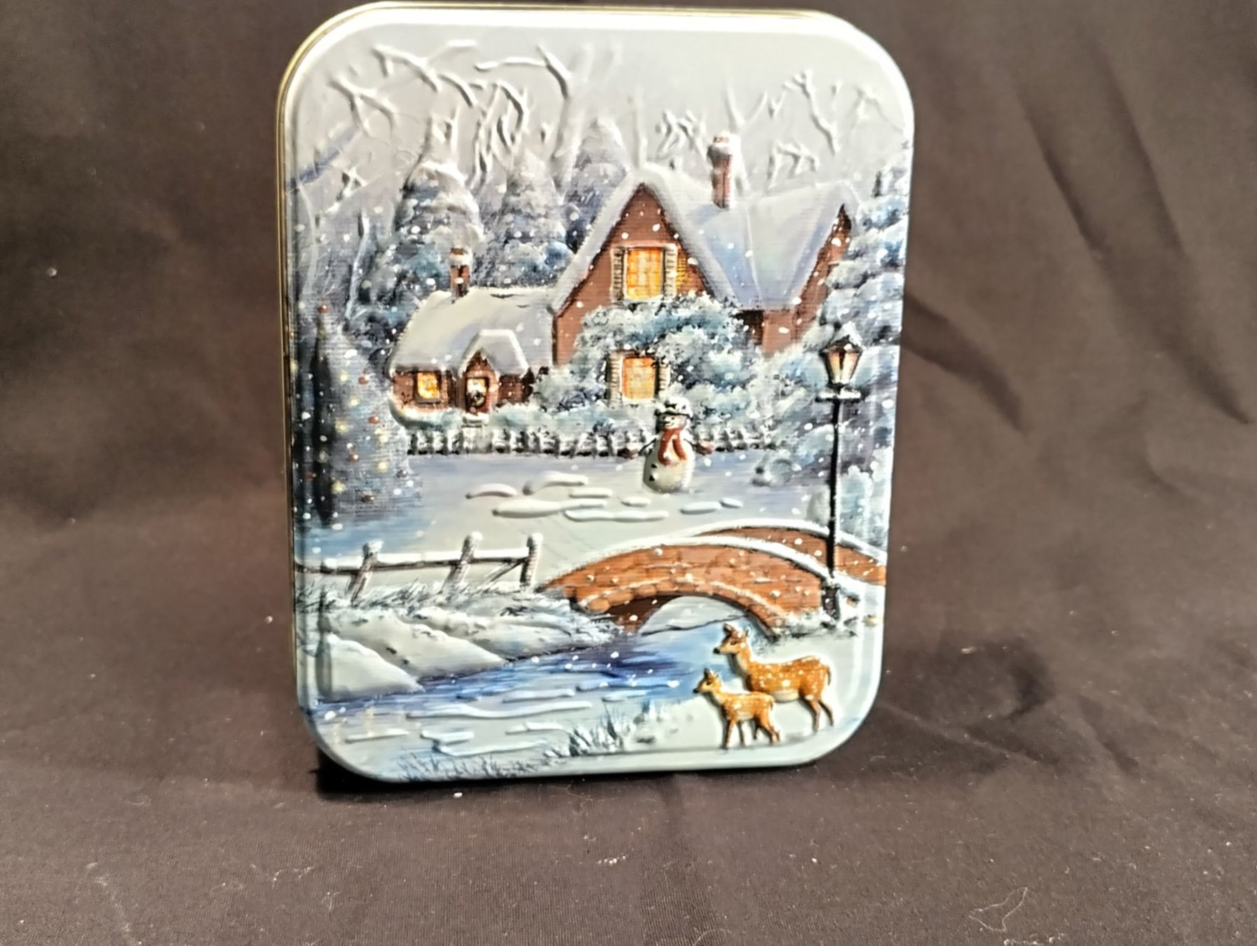 Altro in Decorazioni & Accessori: Blechbüchse Winterlandschaft, Deckel in 3D – Nuovo (secondo la descrizione) da Bellach venduto da JingleCherry