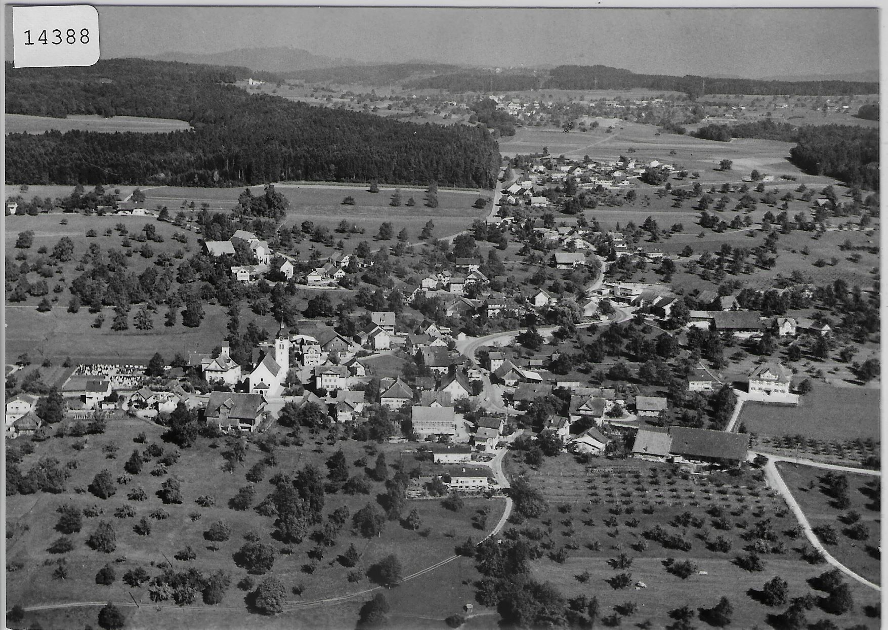 Cartoline postali: Flugaufnahme Oberlunkhofen AG – Antico da Ettingen venduto da Kartenplanet