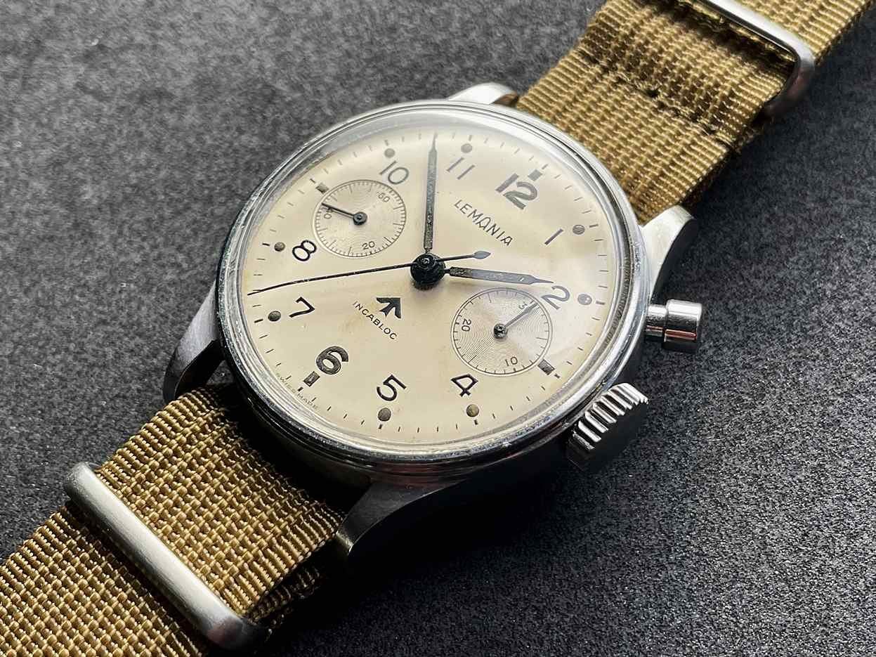 Lemania Orologi: Lemania MK I Monopusher Chronograph Reference 6B/551 – Usato da Luzern venduto da ChronoScope6004 8