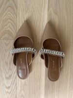 Kurt Geiger London Crystal Mules | Size 38 | Nude/Camel