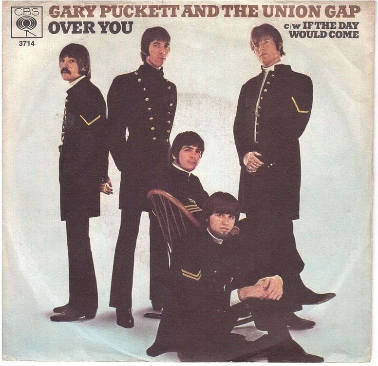 Dischi in vinile: Gary Puckett  --  Over you  Single7 – Usato da Oberwil (Dägerlen) venduto da asteng