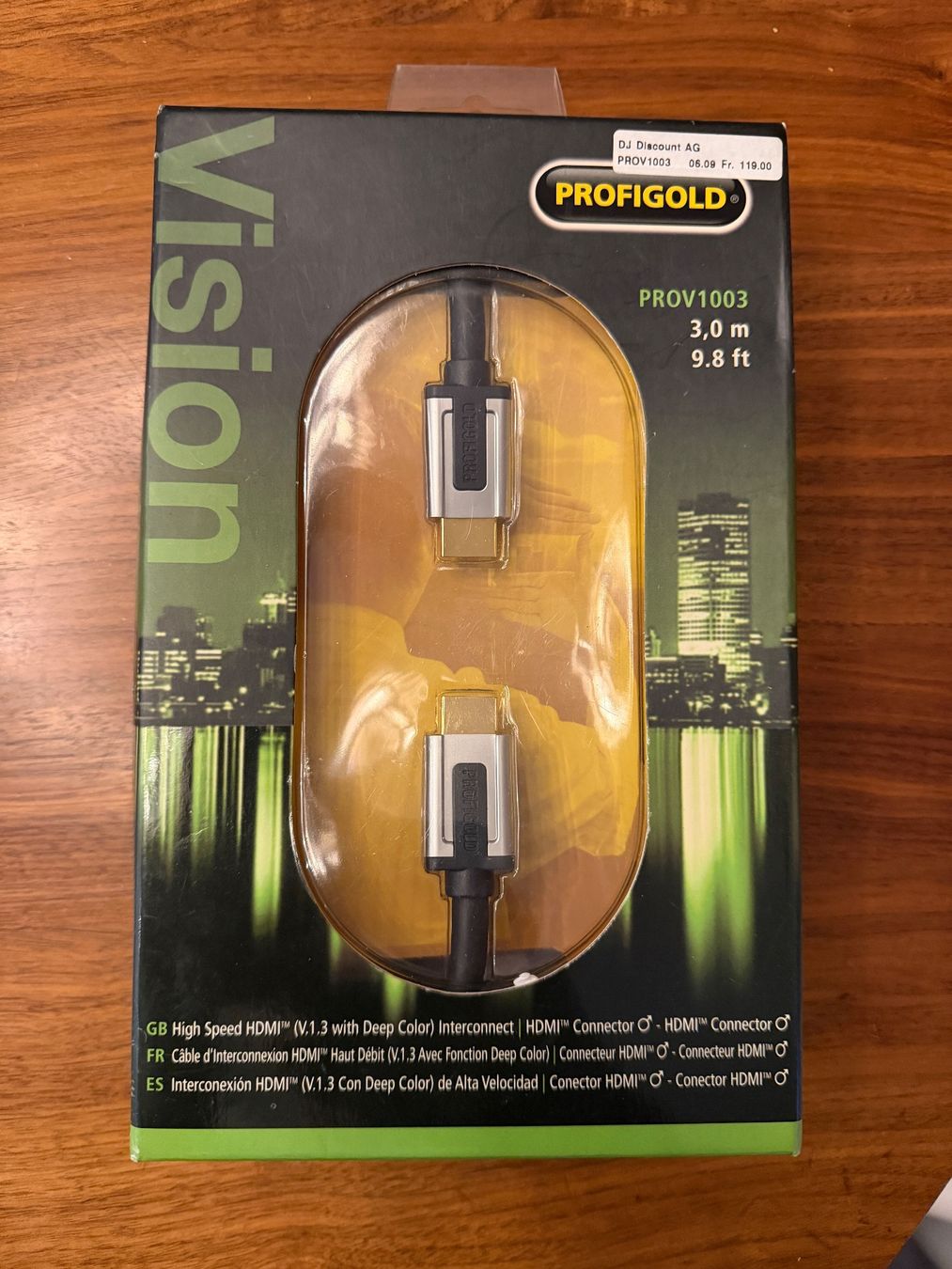 Profigold Cavi: HDMI 4K Kabel Profigold 3.0 Meter - High End - NEU – Usato da Horgen venduto da Auction-Kings