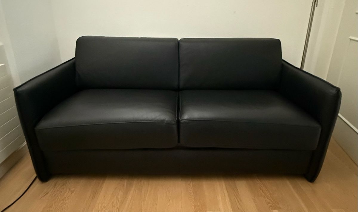 Divani: Schlafsofa 140x200 in Leder – Usato da Zürich venduto da zuerich1975