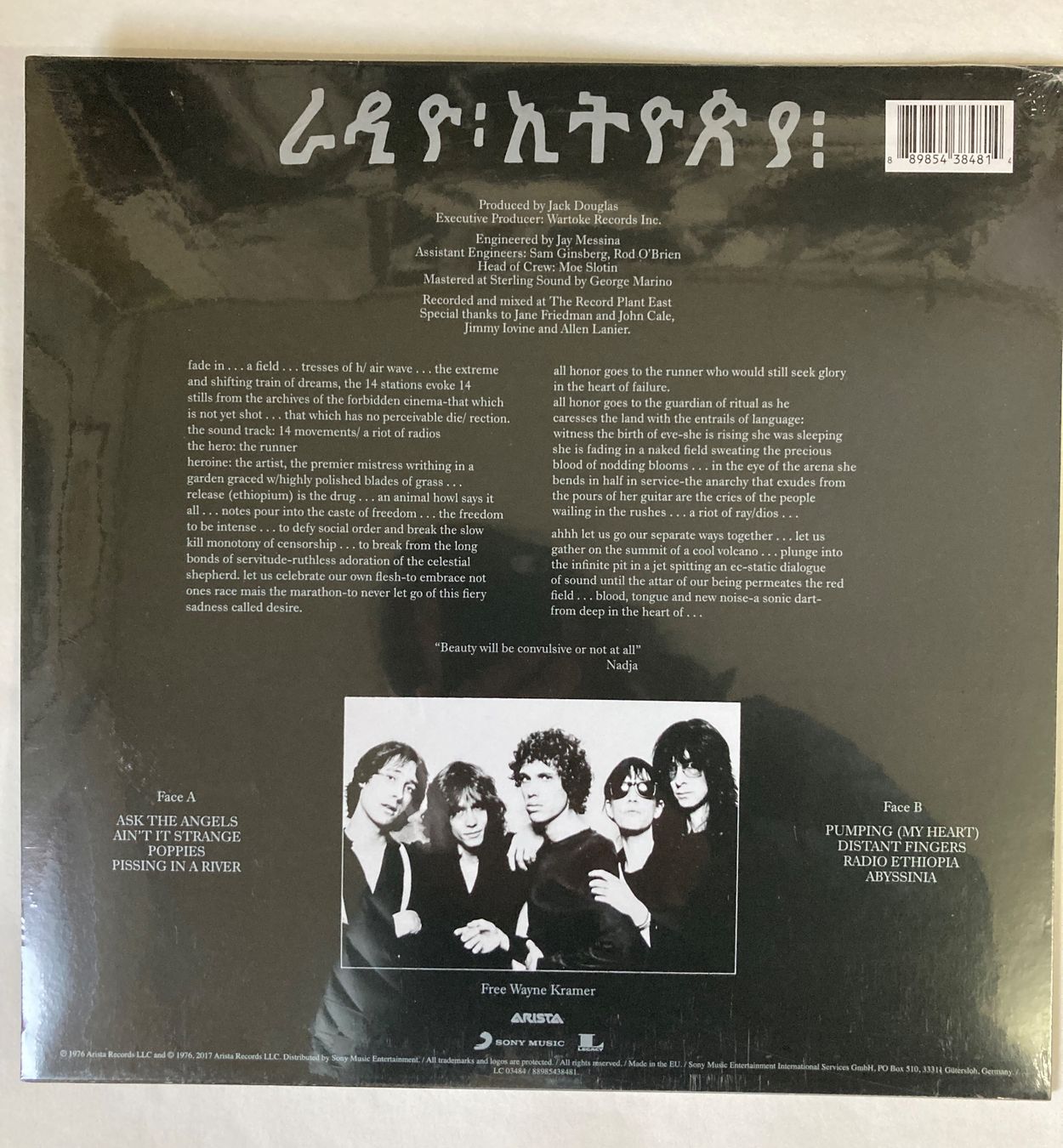 Dischi in vinile: Patti Smith radio ethiopia – Usato da saillon venduto da Cedre 1