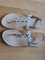 Sommer Sandale, selten getragen, mit Strass Gr. 38