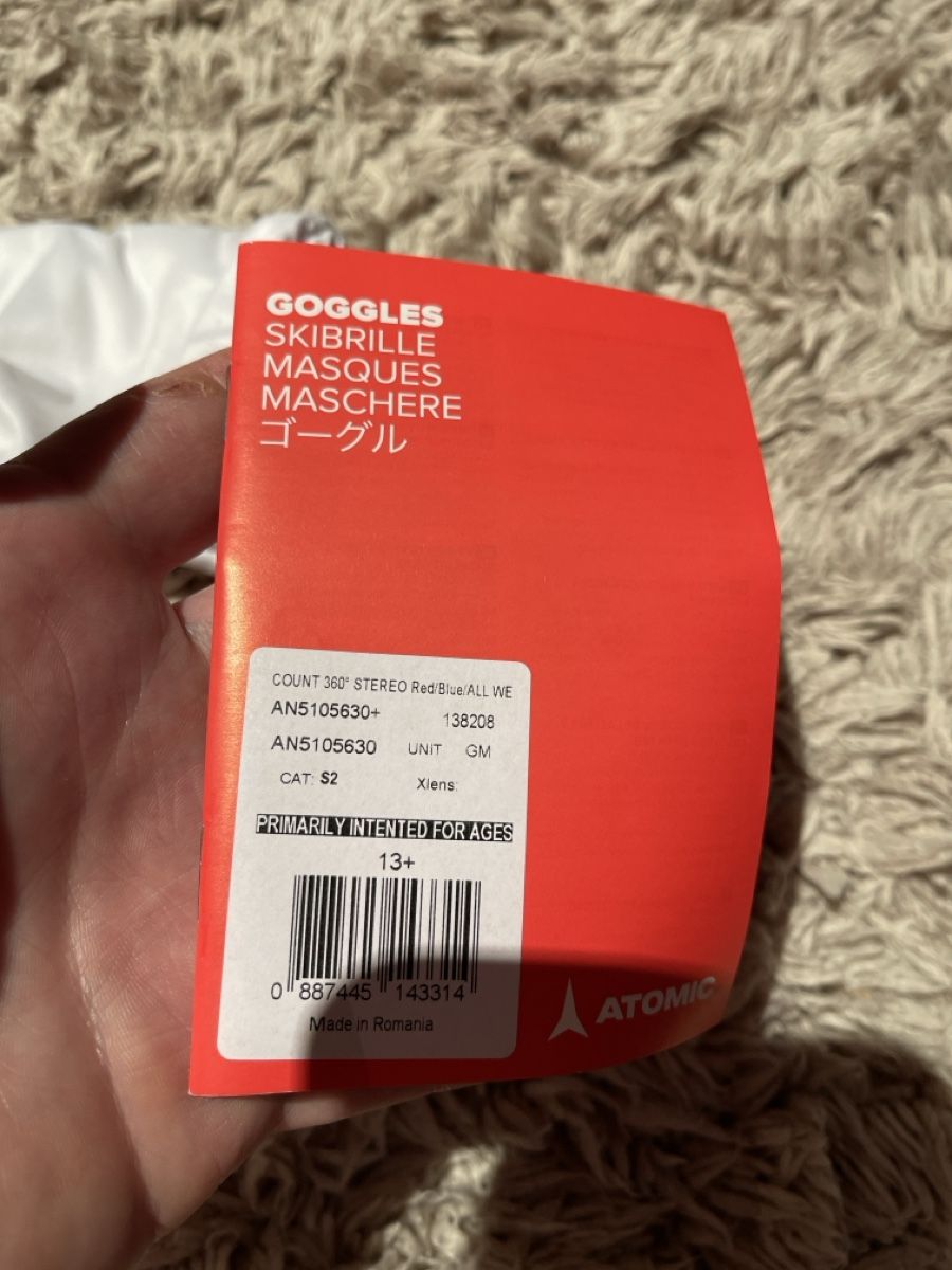 Atomic Brillen & Gläser: Atomic Count 360° Skibrille, rot/blau – Gebraucht aus Unterkulm von AnoliOccasion 4