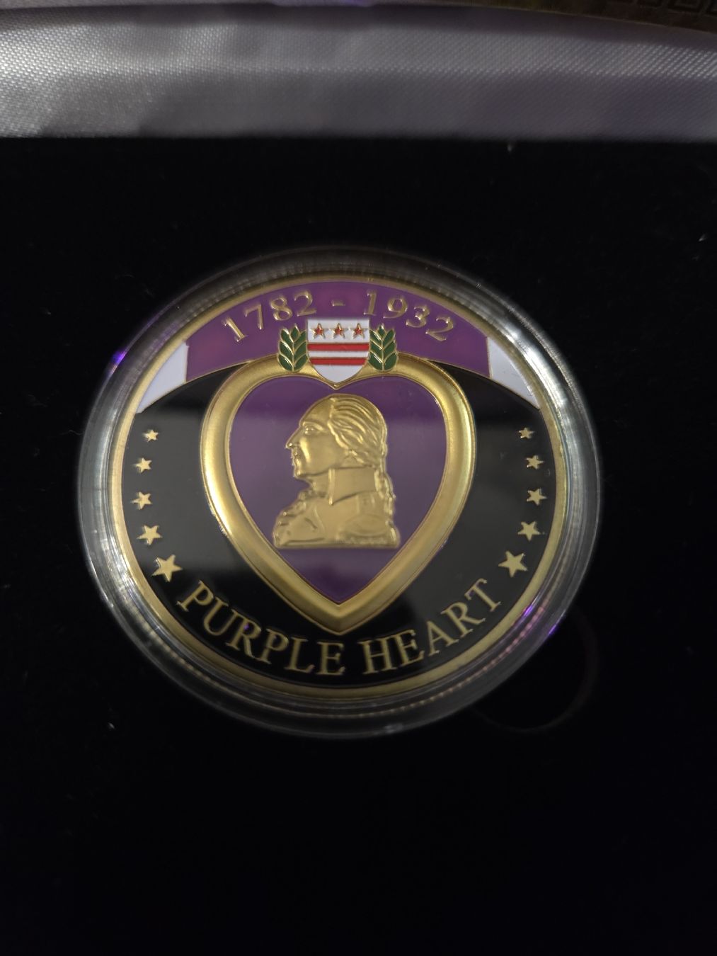 Medaglie: Cœur violet rare avec certificat d'authenticité – Nuovo e nell'imballaggio originale da Onex venduto da GarageCollector 1