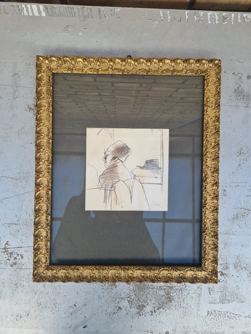 Gemälde: Bild: FREDI KOBEL- Originalzeichnung mit Rahmen – Gebraucht aus Romanshorn von Rachacha
