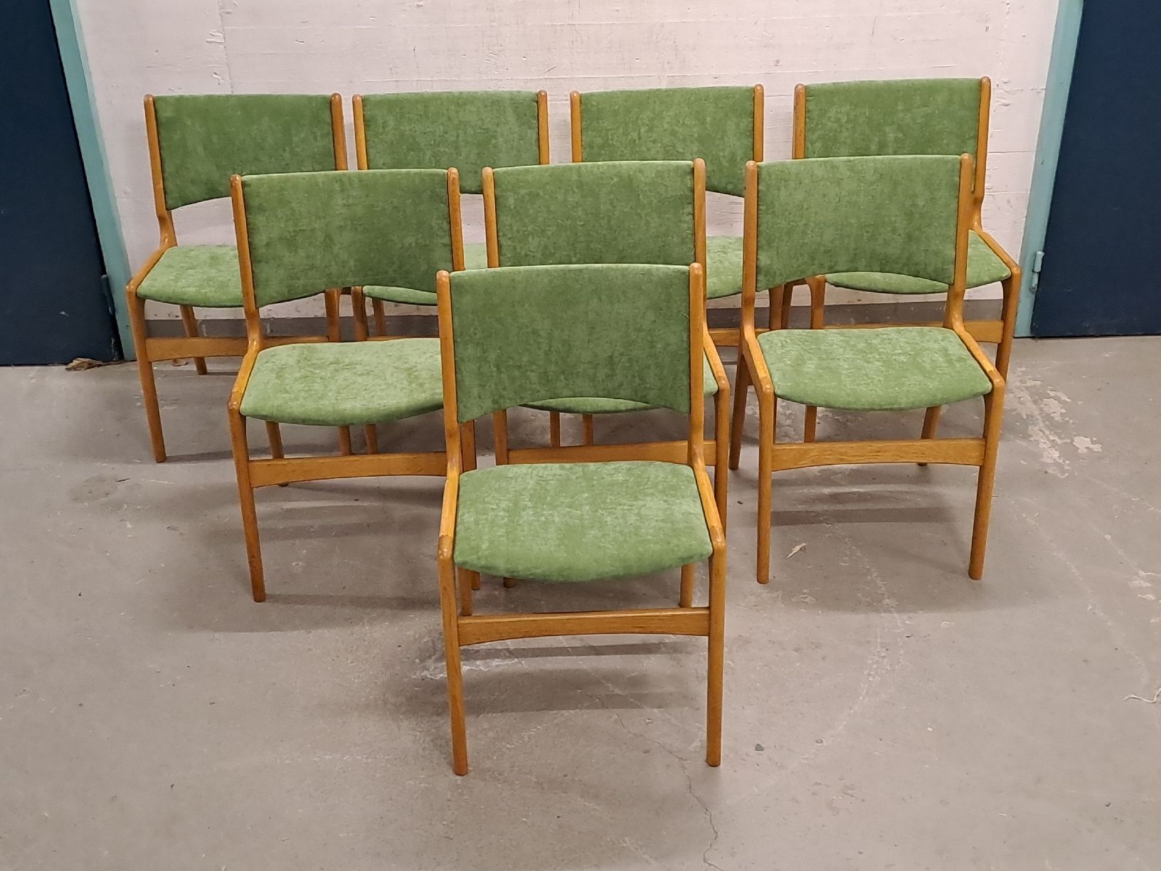 Sedie: 8 chaises danoises vintage design E. Buch 1960 – Usato da Le Grand-Saconnex venduto da danmarin 1