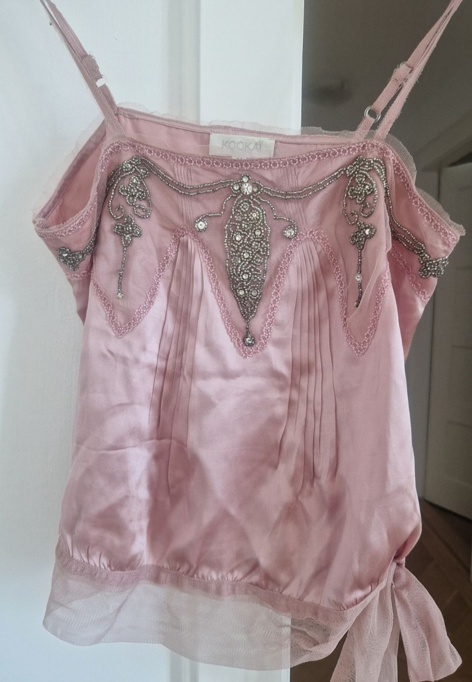 Kookai Top: Seidentop mit Strass in Grösse 34 – Nuovo (secondo la descrizione) da Küsnacht ZH venduto da 2011_ 2