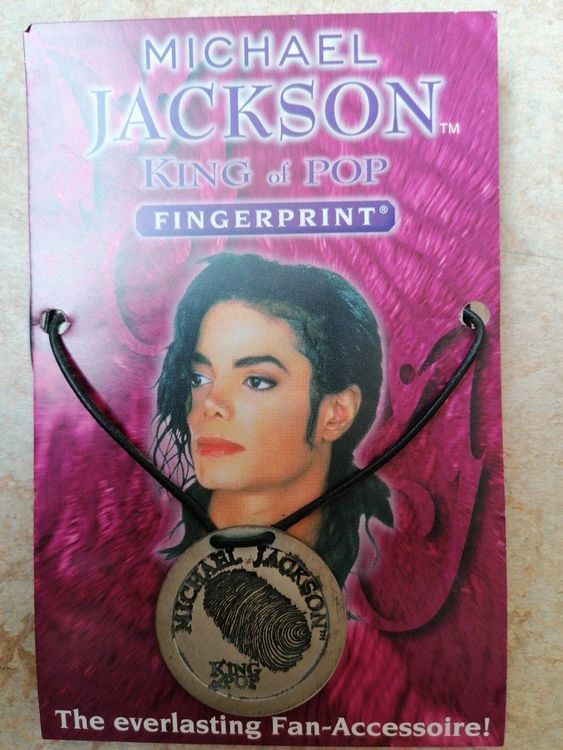 Michael jackson fingerprint on sale necklace