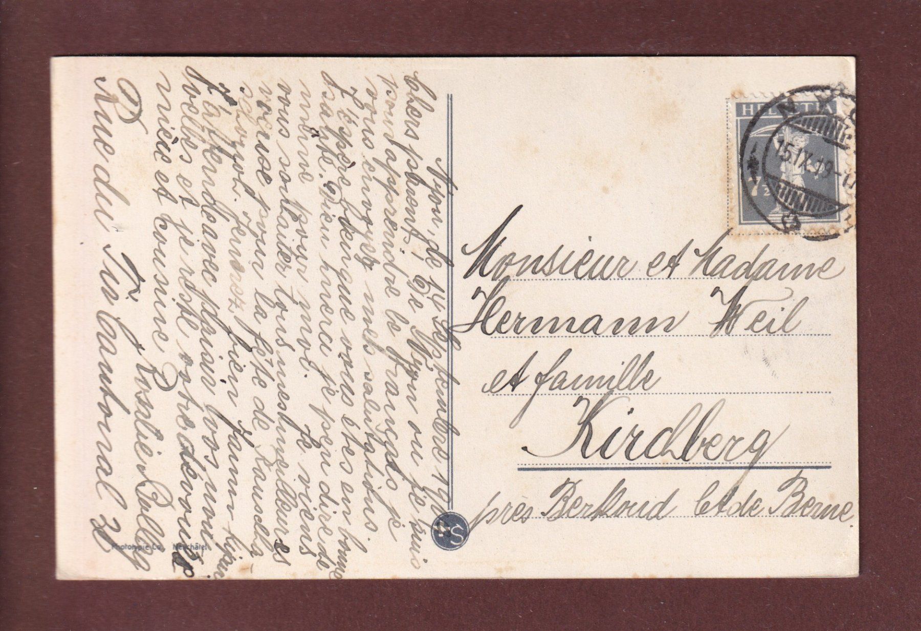 Cartoline postali: NYON - Les Cygnes - 1919 – Usato da Pully venduto da nicecards 1