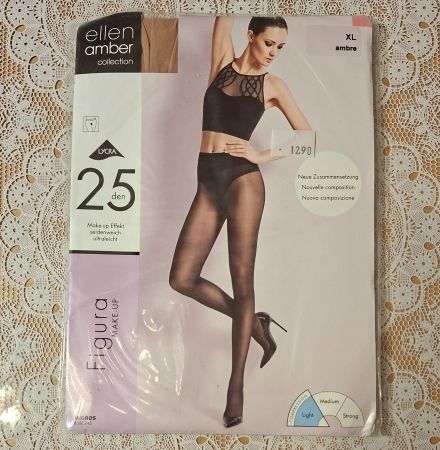 Ellen Amber Figura Make Up 25den Strumpfhose Gr.XL Ambre