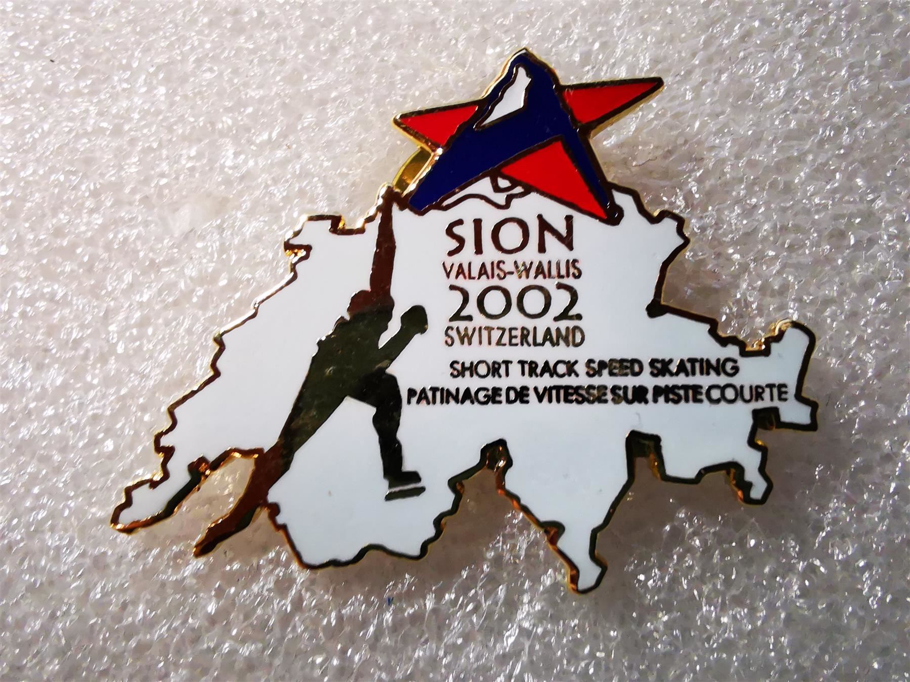Placchette & Badge: Ansteckpin 96: Sion 2002 – Usato da Oppligen venduto da Pin-Fall-Shop