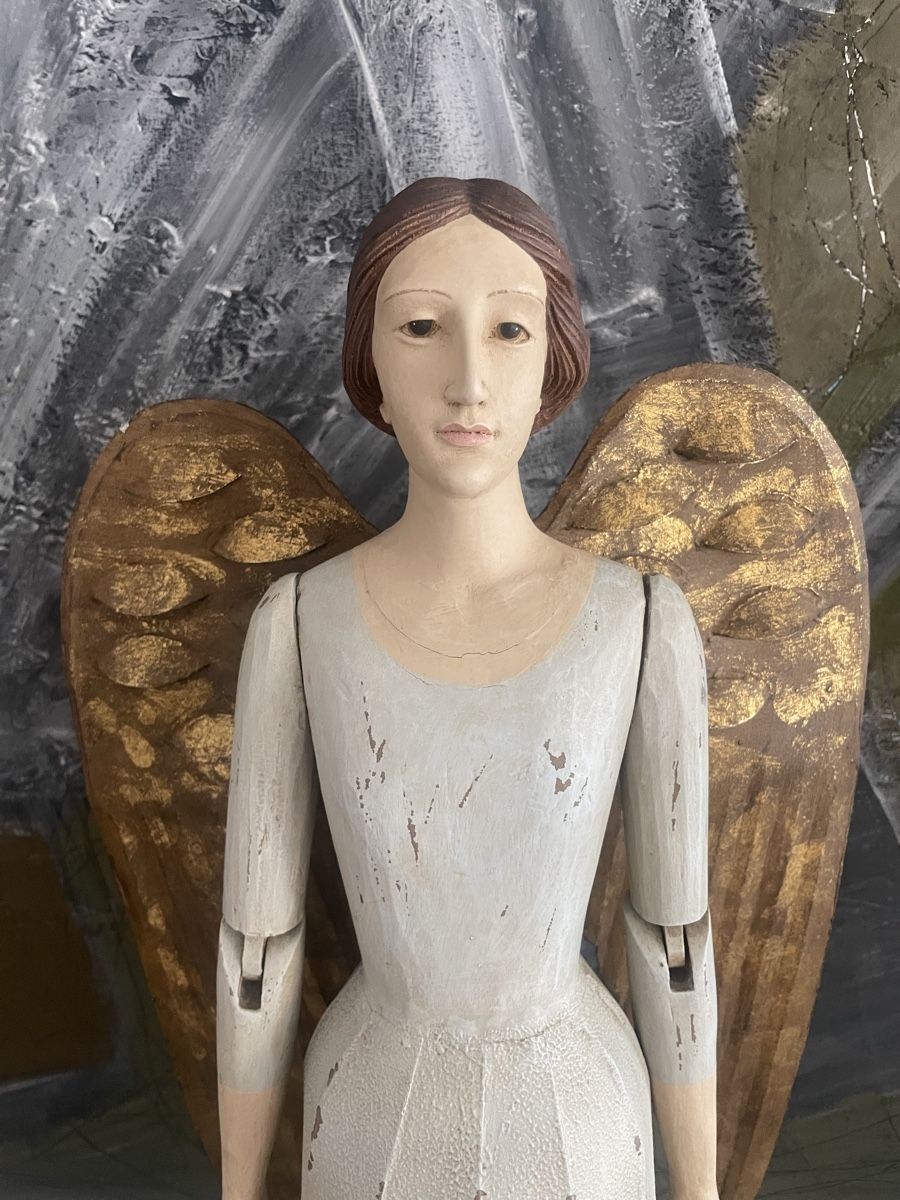 Figuren: Figur Engel Holz 80 cm  – Gebraucht aus Lausen von artehome