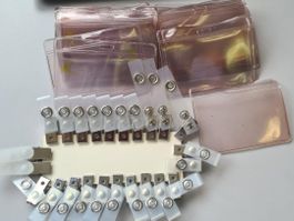 Namensschilder/Kreditkartenhalter mit Clip, 25 Stk.