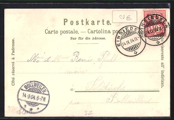 Cartes postales: Litho Einsiedeln, Gnaden-Mutter, Mönche – D'occasion à Berlin par bartko-reher 1