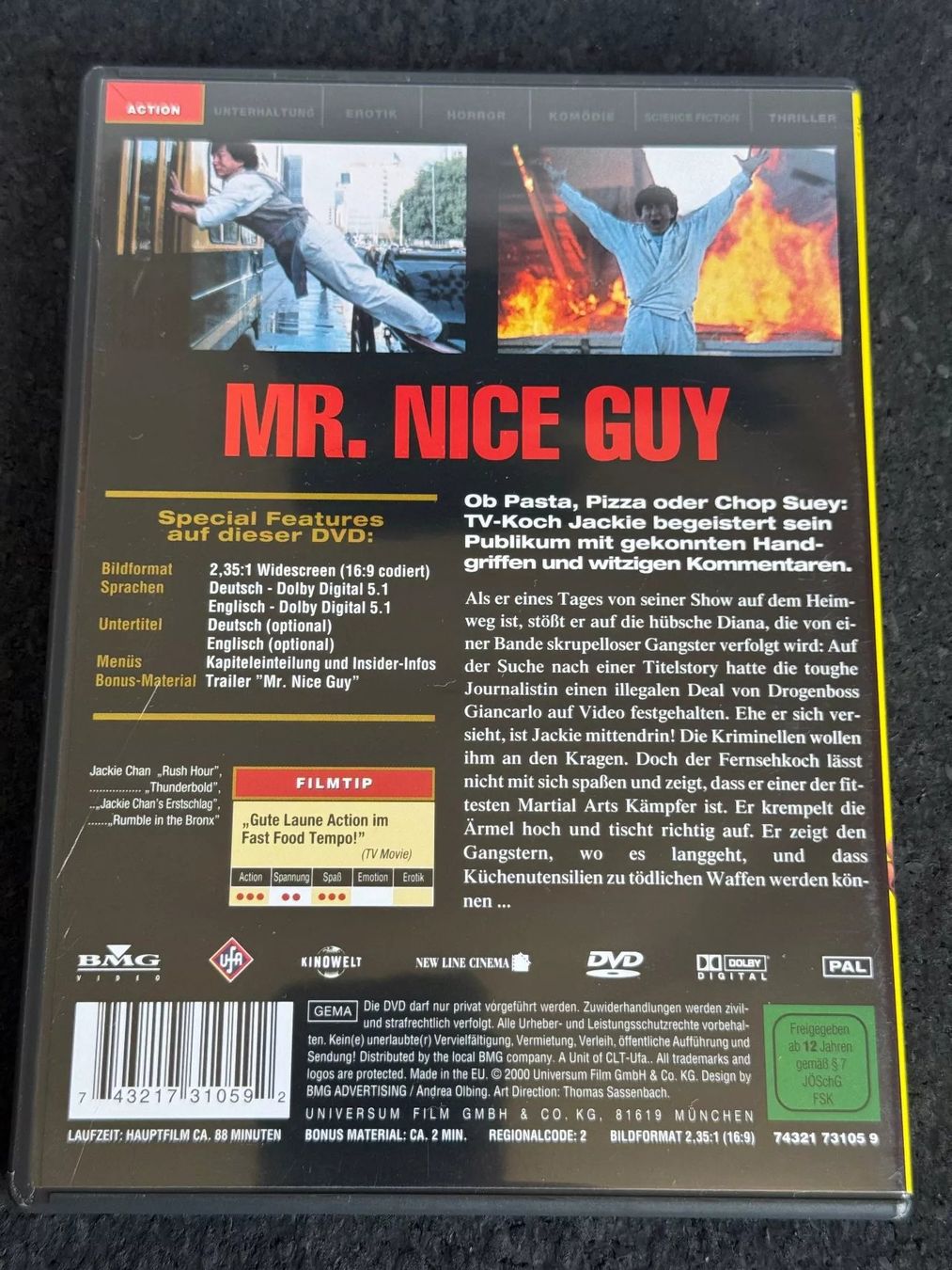 Tutti i DVDs: Jackie Chan Mr. Nice Guy DVD DE/EN – Usato da Fribourg venduto da tschjoly 1