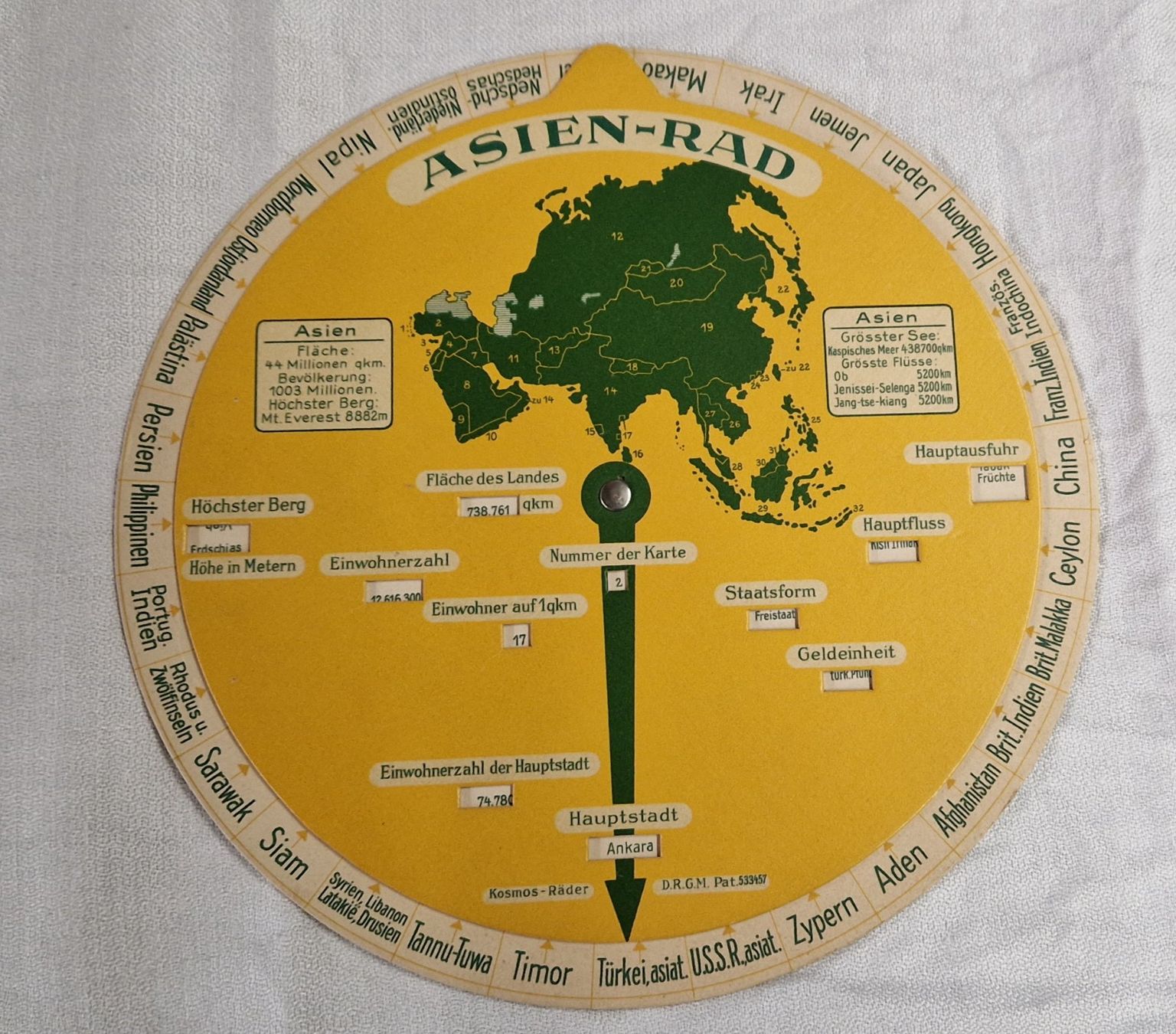 Documenti: ASIEN RAD AUS KARTON 1932 – Usato da Bilten venduto da Mic2022 1