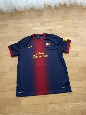 FC Barcelona Trikot Nike Authentic XL blau rot Qatar Found.